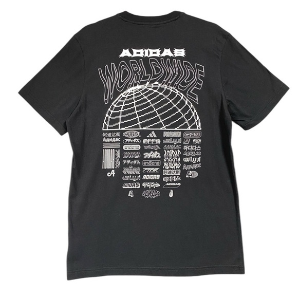 NEW Adidas Worldwide The Pack Multi-Hit Tee Mens Sz L Black Japan - Picture 1 of 7